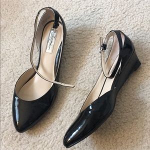 Halogen Black Micro Wedge 1.5” Heel Patent Leather